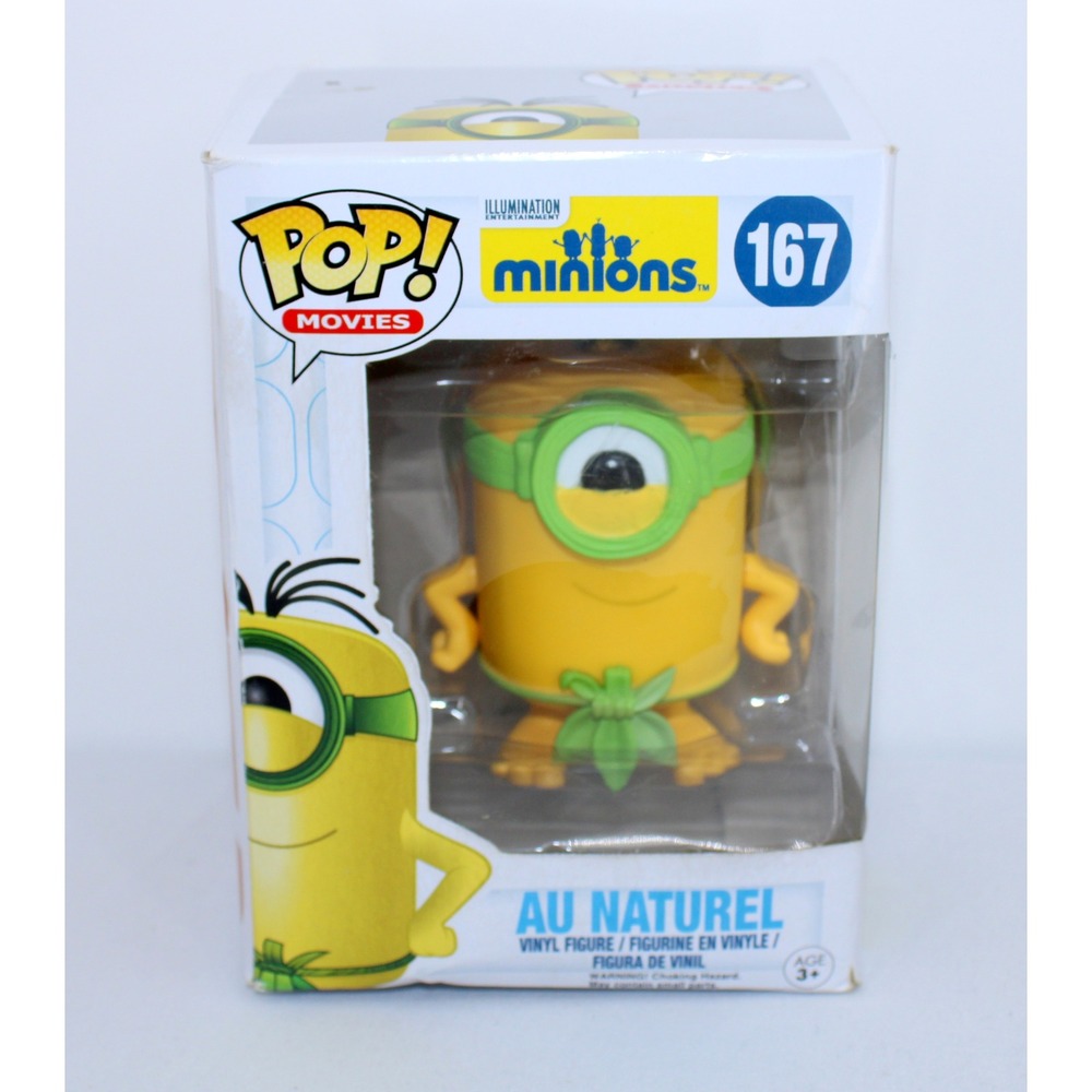 Funko Pop! Movies Minions Au Naturel #167 Vinyl Figure Collectible in Box